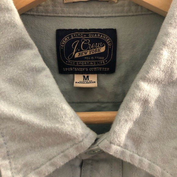 J Crew Medium Light Blue Work Shirt - Picture 3 of 3